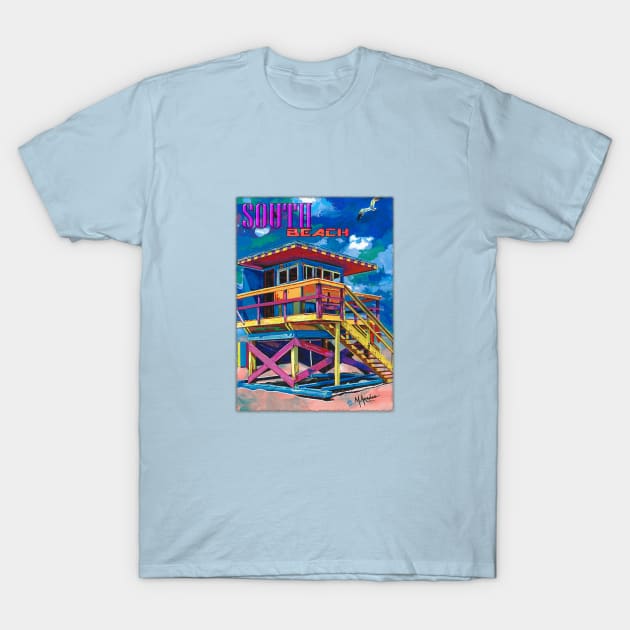 South Beach Lifeguard Stand T-Shirt by marengo